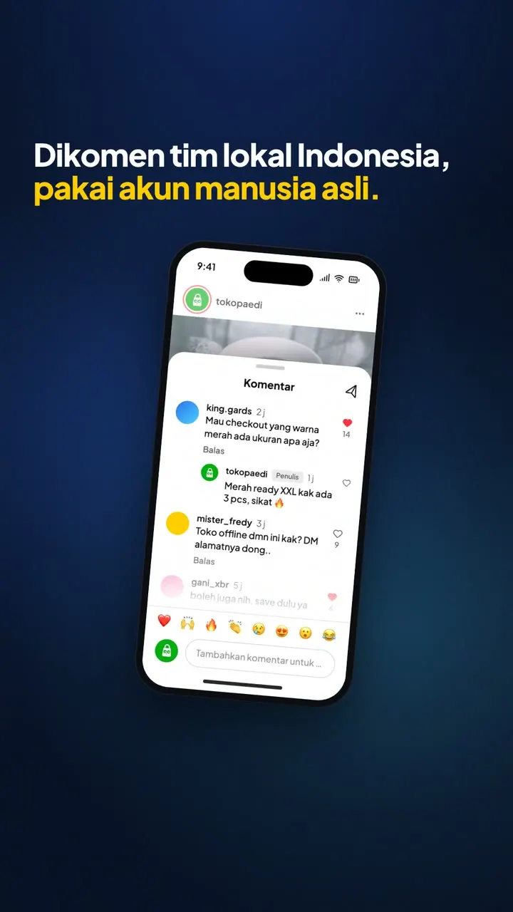 Komentar asli dari akun Indonesia asli – Solusimedsos